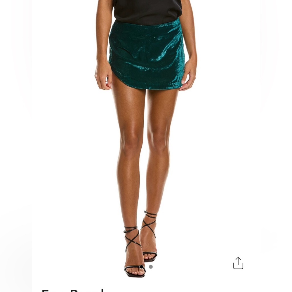 Brand new, never worn! FREE PEOPLE Annalise Velvet Mini Skirt